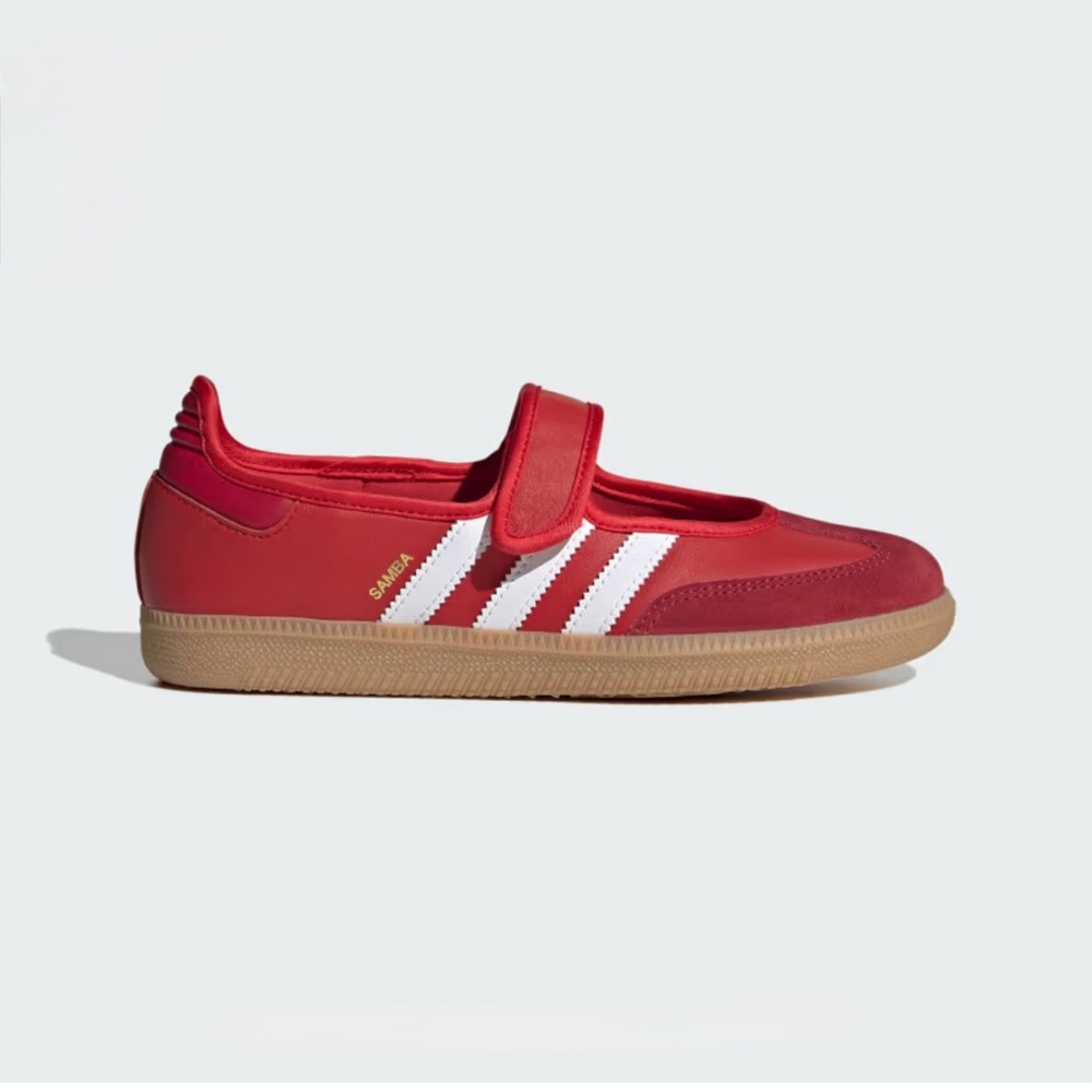 Adidas Red and White Samba Janes